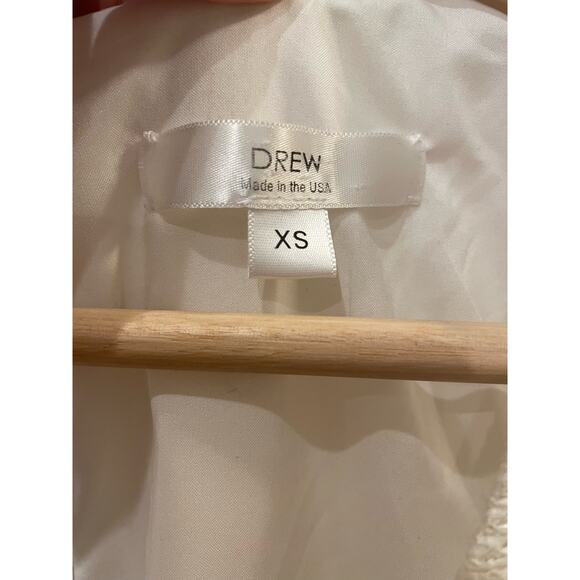 Drew Colorblock Woven Cutout Tank Blouse Cream Tan V Neck Lined Sz XS - Picture 5 of 8